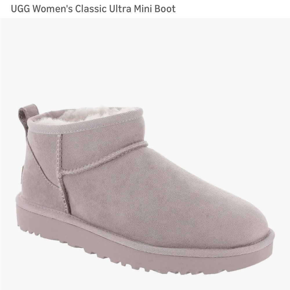 NWT UGG Women's Classic Ultra Mini Boot - Pale Smoke
